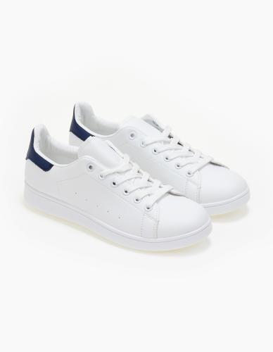 Basic sneaker - Λευκό-Μπλε